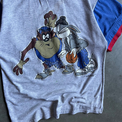 Vintage Looney Toons Urban Basketball Double Tee