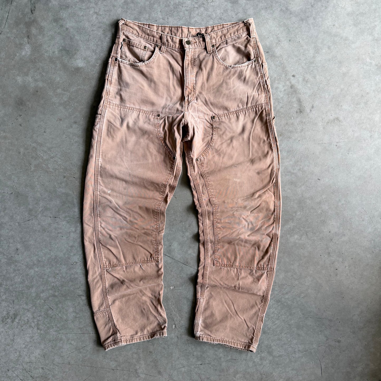 Vintage Carhartt B183 BUC Tan Double Knee Carpenter Jeans