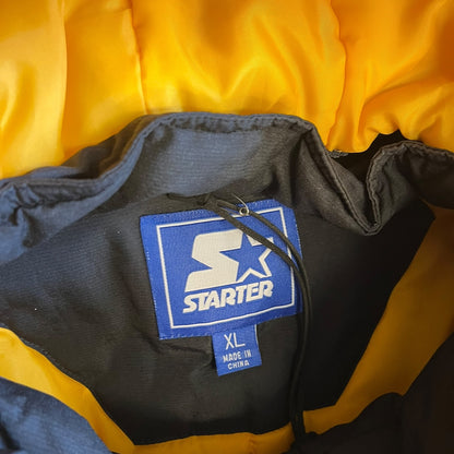 Vintage Starter Iowa Hawkeyes 1/4 Zip Puffer Jacket