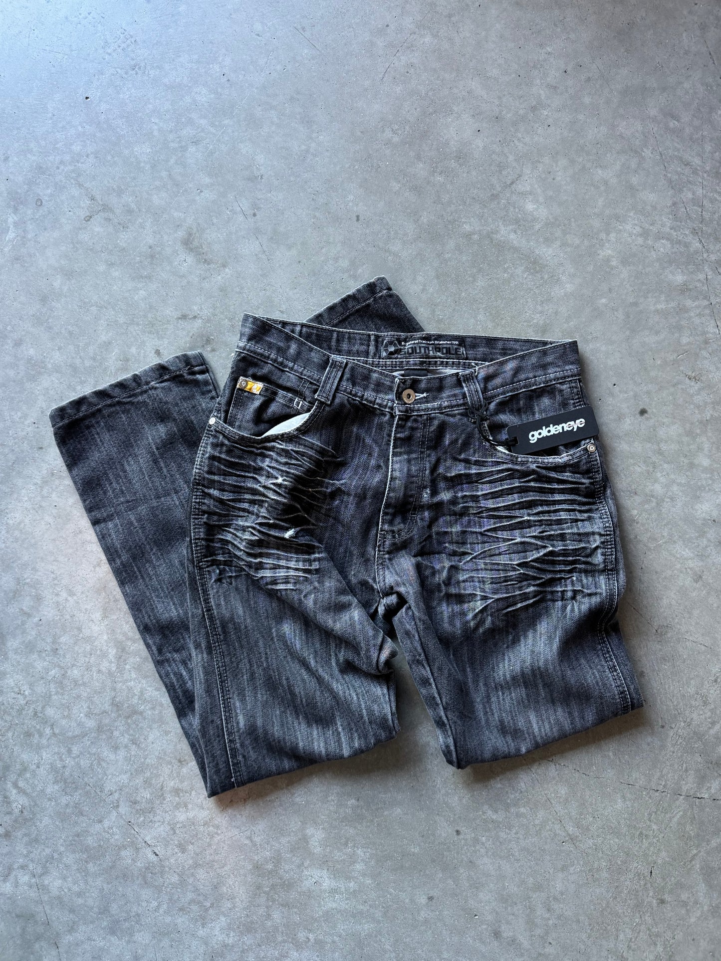Women’s Y2K Distressed South Pole Straight Leg Jeans