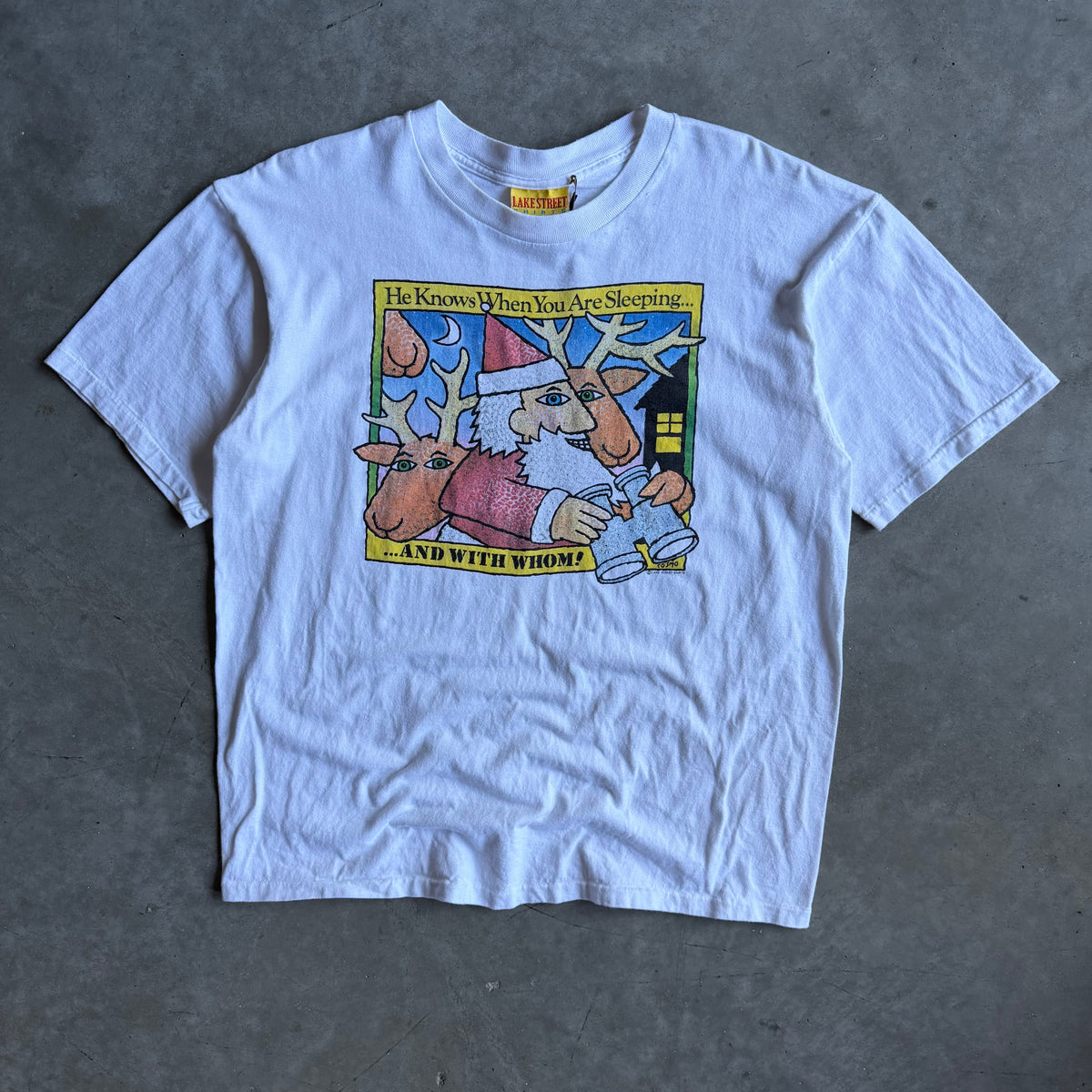 Vintage Santa Clause Creep Art Tee