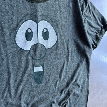 Y2K Veggie Tales Larry The Cucumber Face Tee