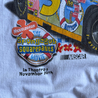 Vintage SpongeBob SquarePants Movie NASCAR Kyle Busch Tee