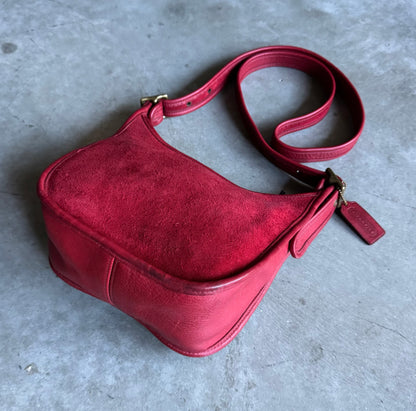 Rare 2006 Coach Red Janice Rough Out