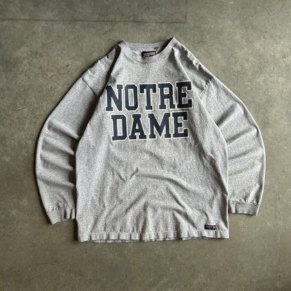 Y2K Notre Dame Spell Out L/S Tee