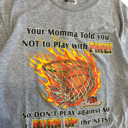 Y2K The Chute Flaming Basketball Quote Tee