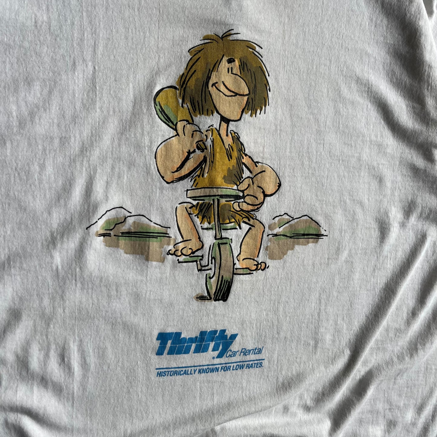 Vintage Thrifty Car Rental Caveman Tee