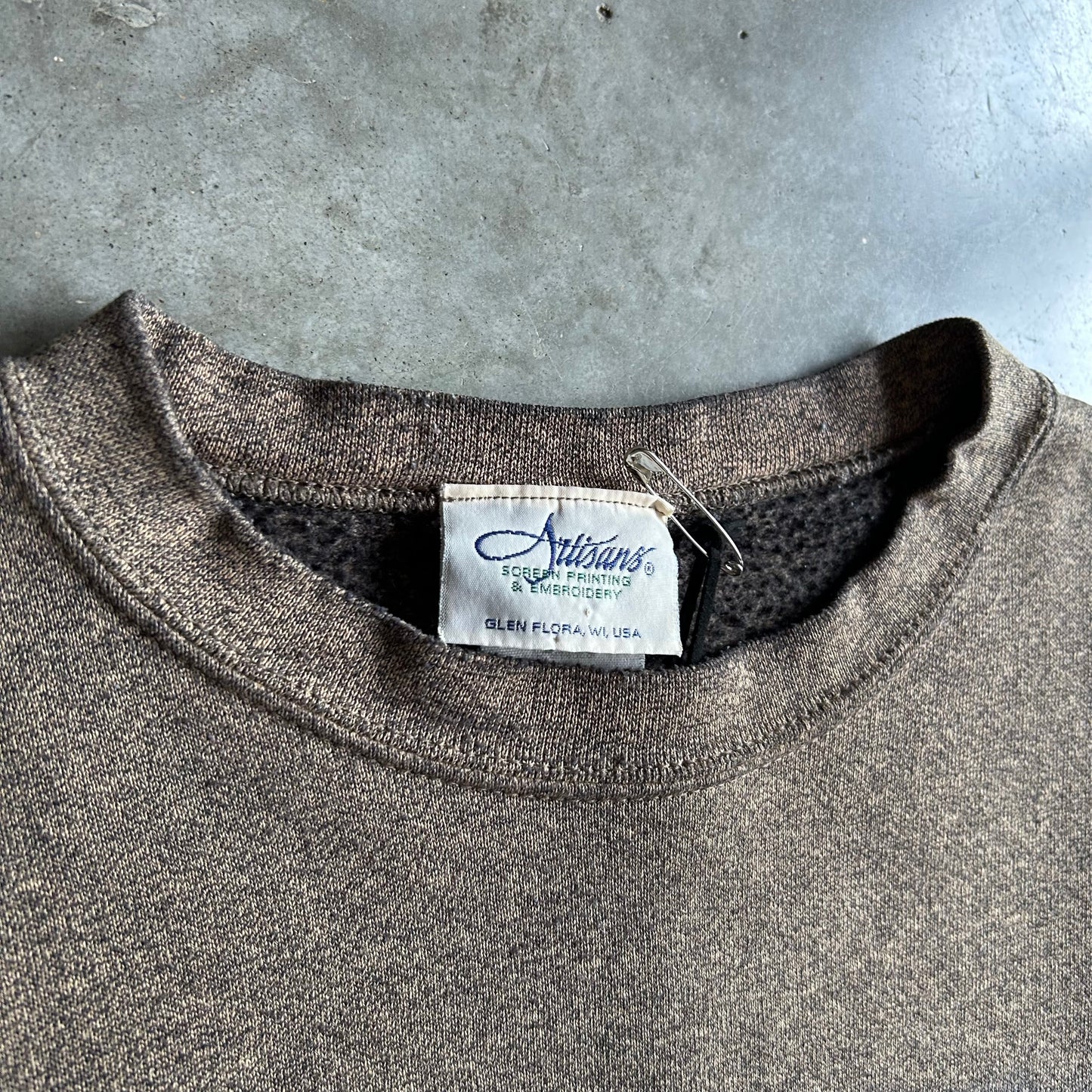 Vintage Faded Duck Hunting Boat & Dog Sweatshirt
