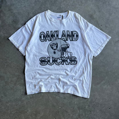 Vintage “Oakland Sucks” NFL Joke Tee