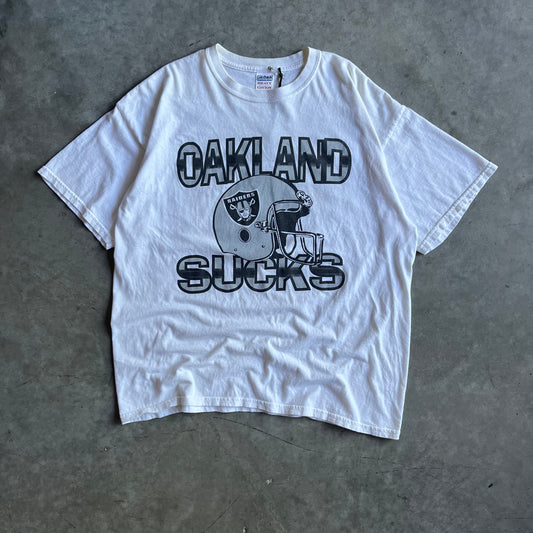 Vintage “Oakland Sucks” NFL Joke Tee