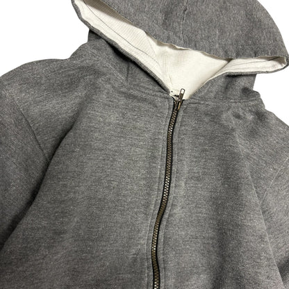 Vintage Grey Thermal Lined Zip Up Hoodie