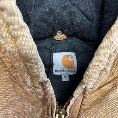 Carhartt ‘J140 BRN’ Brown Painted Distressed Active Jacket