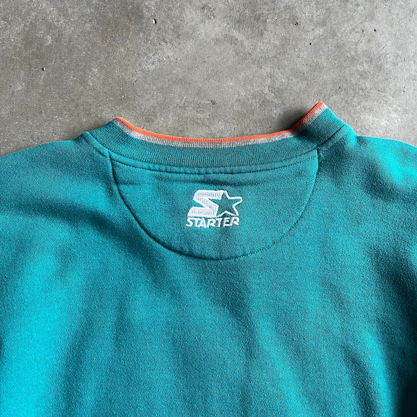 Vintage Starter Miami Dolphins Big Logo Crewneck Sweatshirt