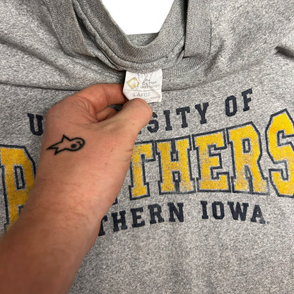 Vintage University Of Northern Iowa Panthers Grey Tee