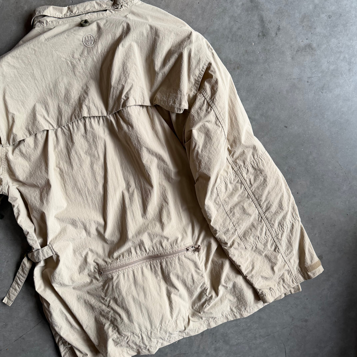Vintage Beretta Tan Windbreaker Jacket