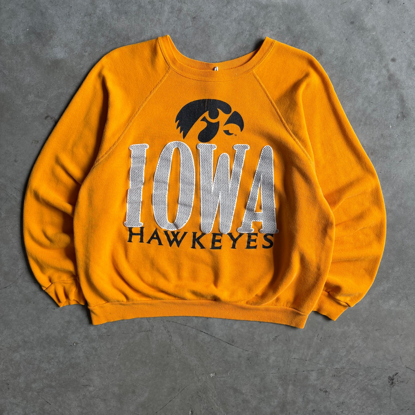 Vintage Artex University Of Iowa Gold Crewneck