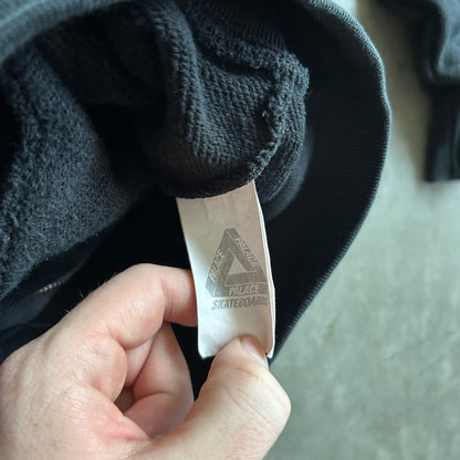 Palace Skateboards SS22 Alas Zip-Up Funnel Sweatshirt - Black