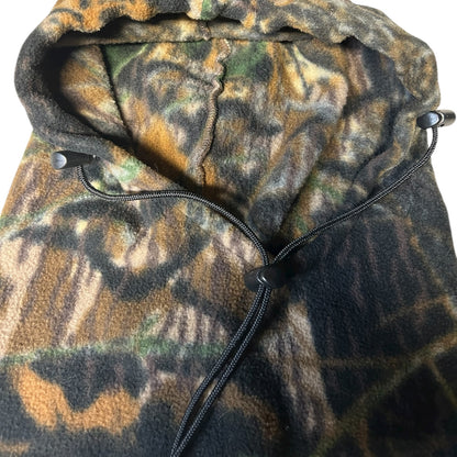 Vintage Adjustable Camo Fleece Hood