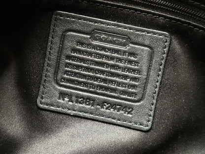2013 Coach F24742 Campbell Signature Shoulder Bag In Black