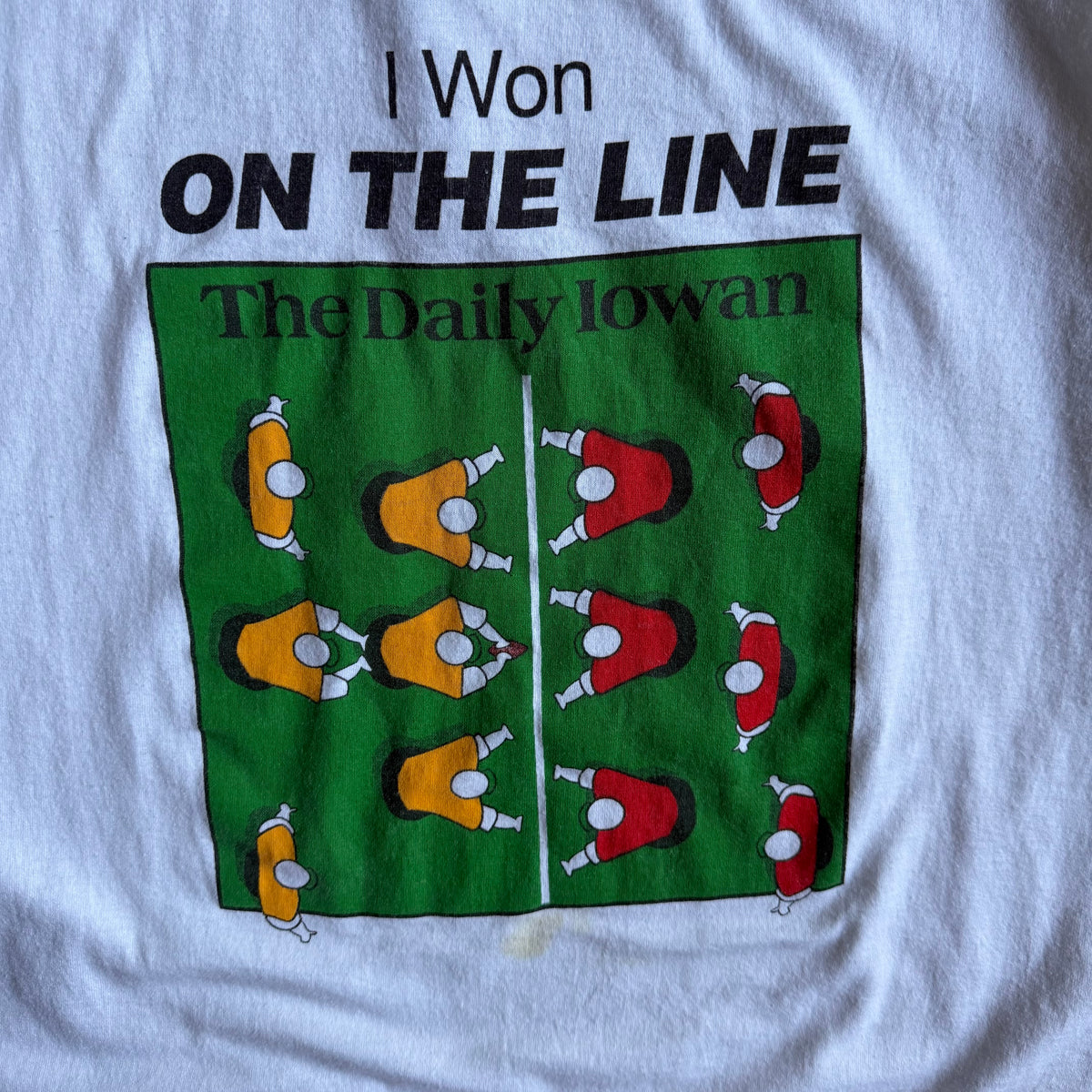 Vintage Daily Iowan ‘I Won In The Line’ Tee