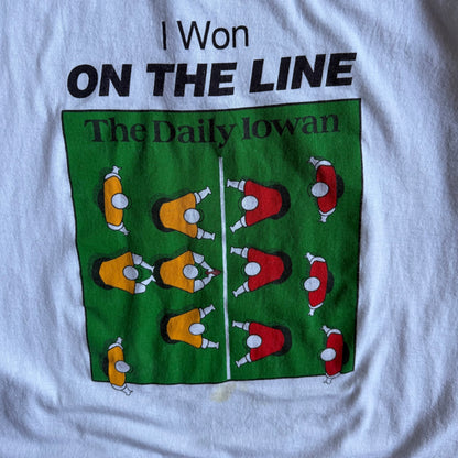 Vintage Daily Iowan ‘I Won In The Line’ Tee