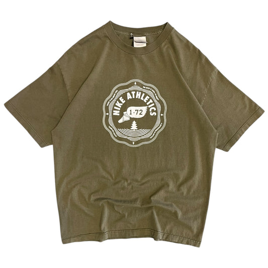 Y2K Nike Athletics Cross Country Olive T Shirt