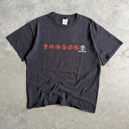 Vintage Jägermeister Orange and White Logo T Shirt