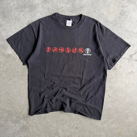 Vintage Jägermeister Orange and White Logo T Shirt