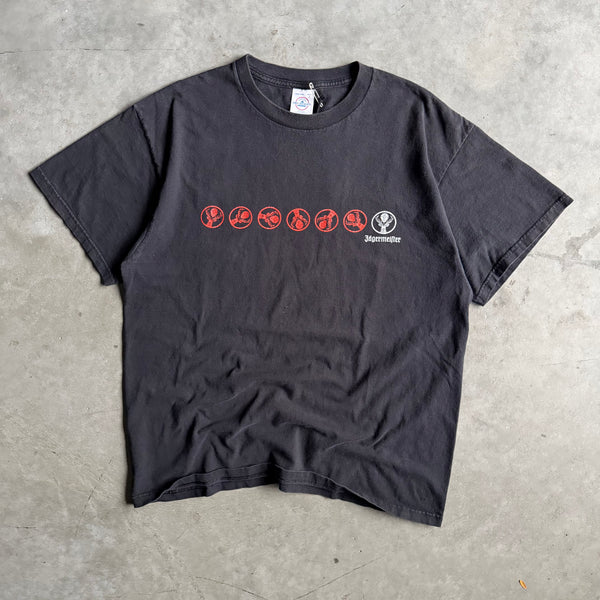 Vintage Jägermeister Orange and White Logo T Shirt