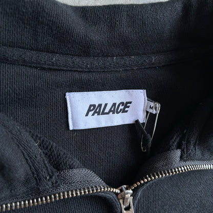 Palace Skateboards SS22 Alas Zip-Up Funnel Sweatshirt - Black