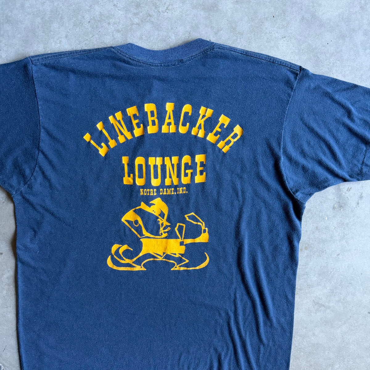 Vintage Notre Dame Linebacker Lounge Tee