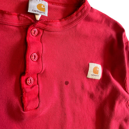 Vintage Carhartt Printed Patch Longsleeve Henley