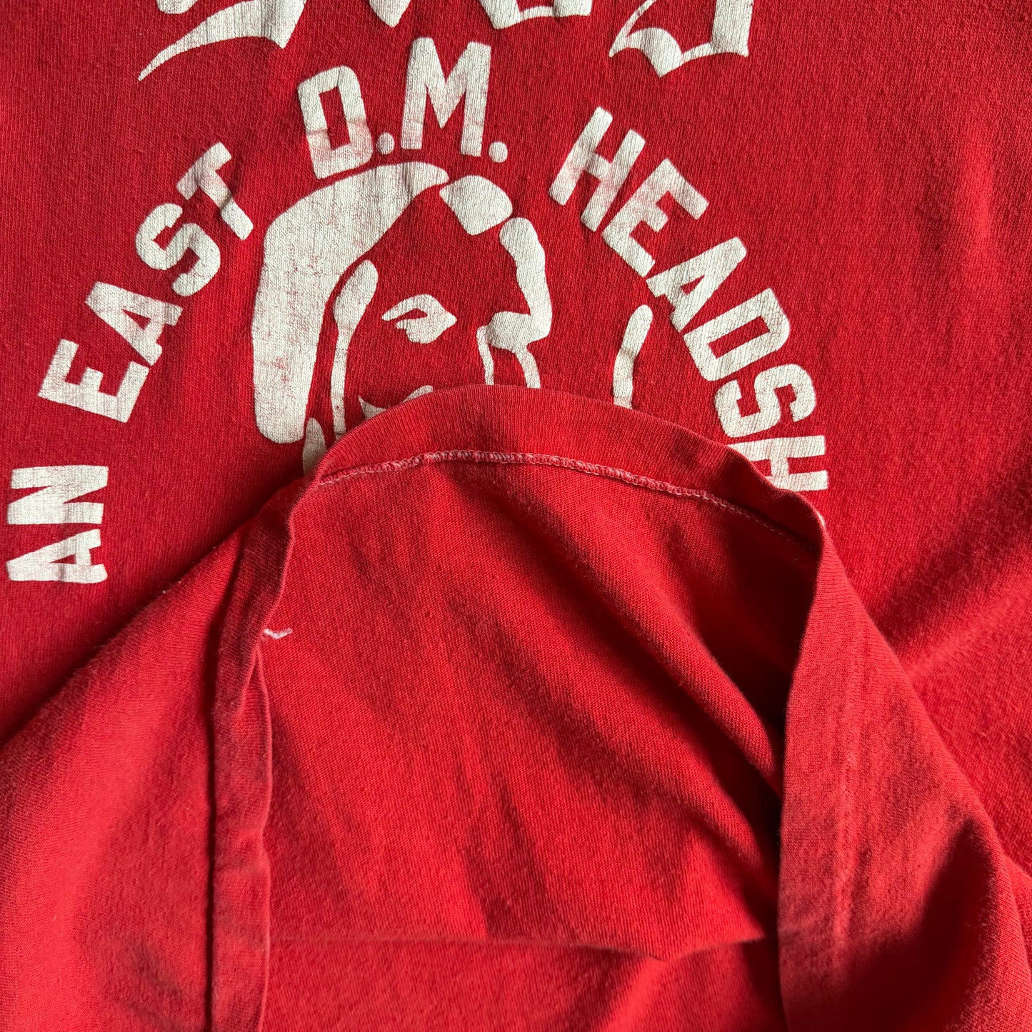 60s Sid’s Headshop East Grand  Des Moines Red Tee