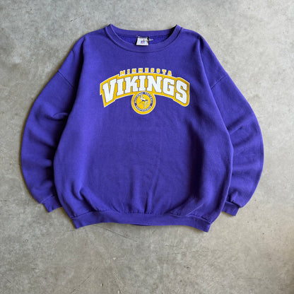 Vintage Minnesota Vikings Arching NFC Logo Sweatshirt