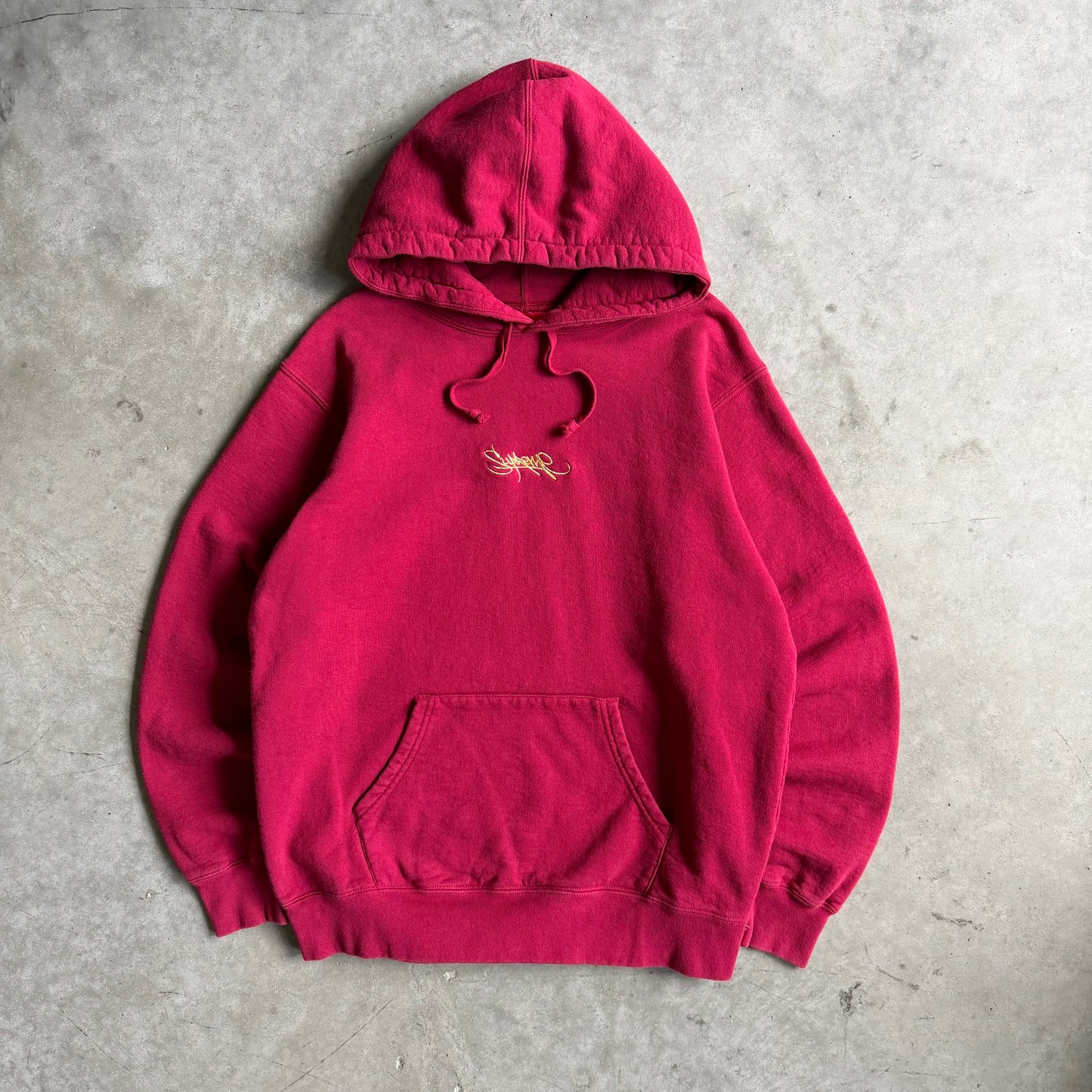 Supreme SS19 Tag Logo Hoodie - Cardinal
