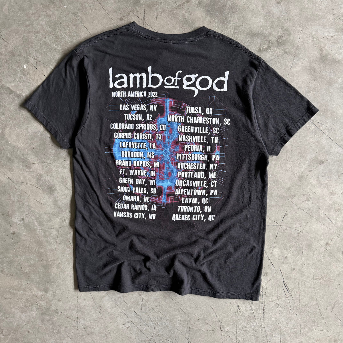 Lamb Of God 2022 North America Concert Tour Tee
