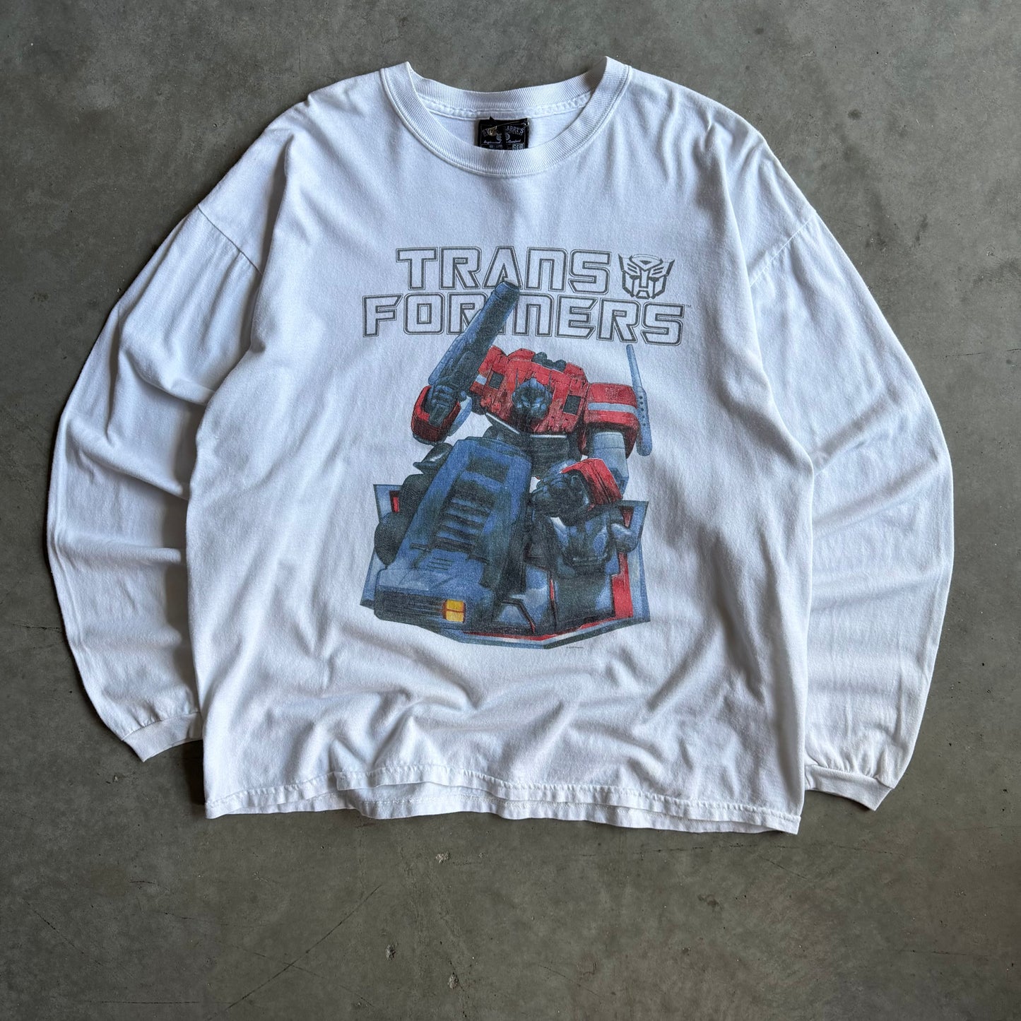 Vintage Transformers Optimus Prime Battle Pose Longsleeve
