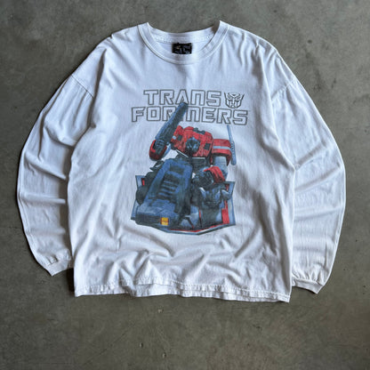 Vintage Transformers Optimus Prime Battle Pose Longsleeve