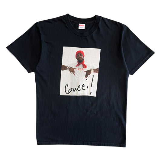 FW16 Supreme Gucci Mane Photo Tee Black