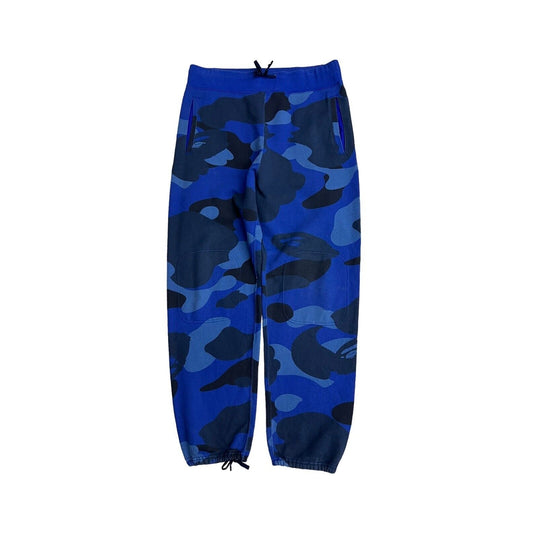 BAPE  Blue Camo Sweatpants -  XL