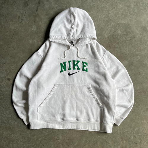 Y2K Nike Embroidered Spell Out & Swoosh Hoodie
