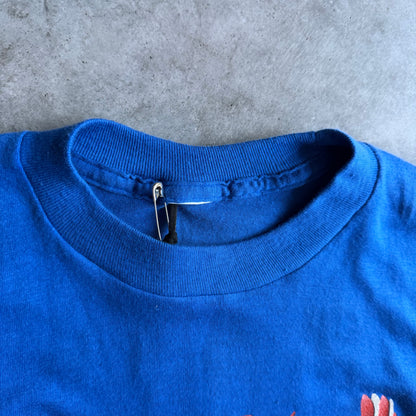 70s Daytona Beach Bike Week Harley Davidson Blue Tee