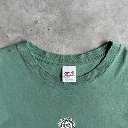 Vintage Mxpx Punk Rock Scooter Faded Green Band Tee
