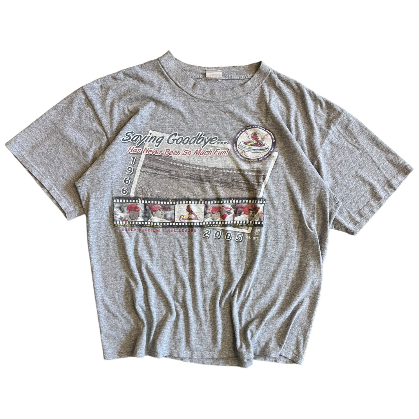 2005 MLB Cardinals ‘Saying Goodbye’ Grey Tee