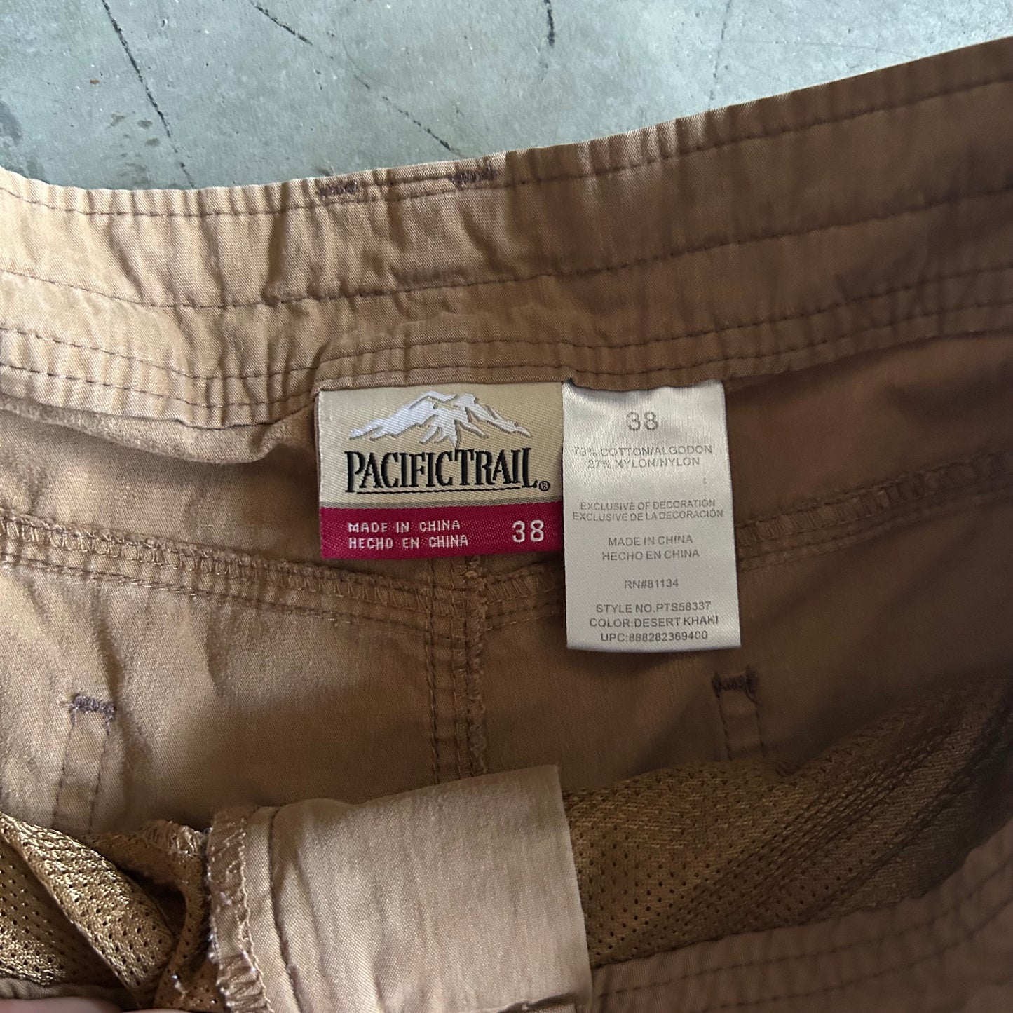 Y2K Pacific Trail Tan Multi-Pocket Shorts