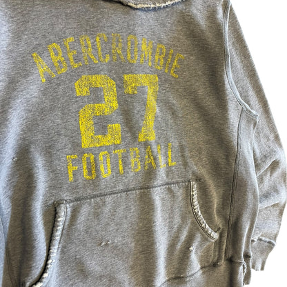Y2K Abercrombie Football Distressed Hoodie