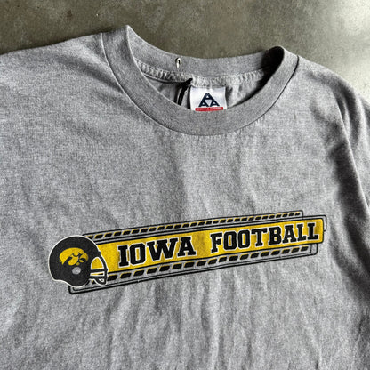 Y2K Iowa Hawkeyes Football Helmet & Spell-Out Tee