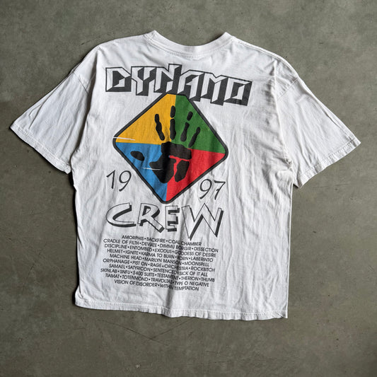Vintage 1997 Dynamo Crew Heavy Metal Music Fest T Shirt