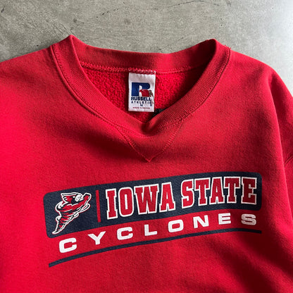 Vintage Russell Iowa State Cyclones Cynado Red & Blue Sweatshirt