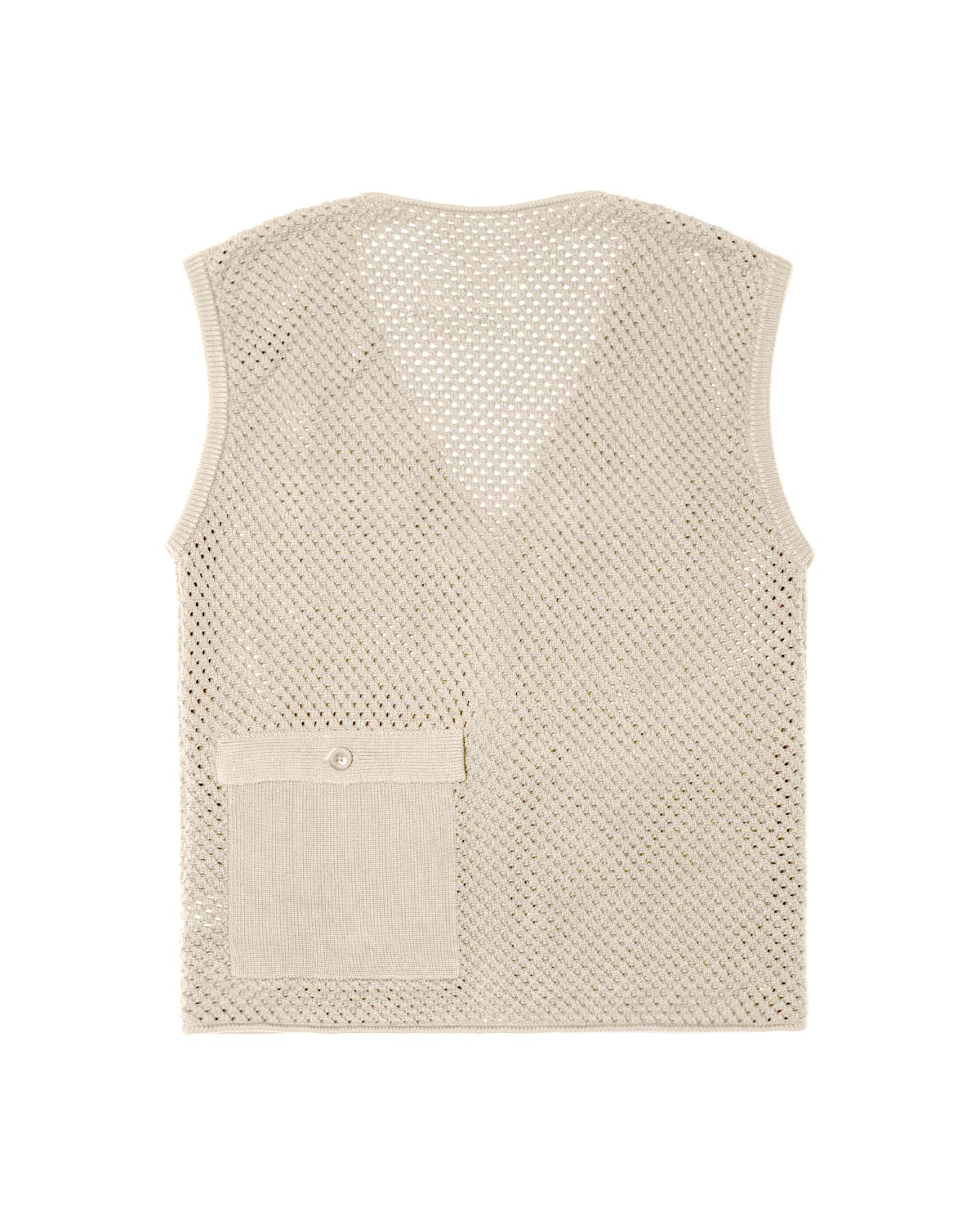 Brigade - Mesh Knit Utility Vest (White)